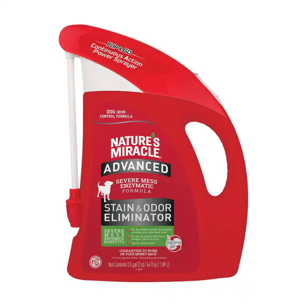 Advanced Stain and Odor Eliminator for dogs with Flip & Go front of packaging