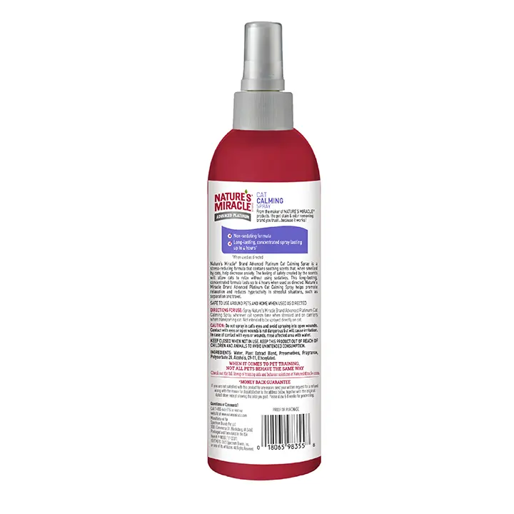 Cat Calming Spray Back