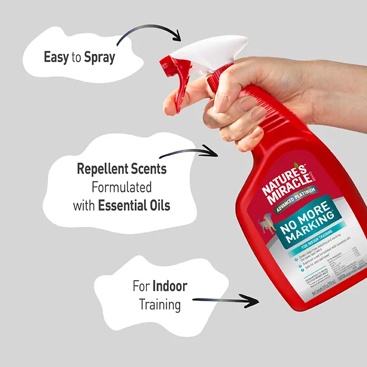 Dog No More Marking Spray InUse