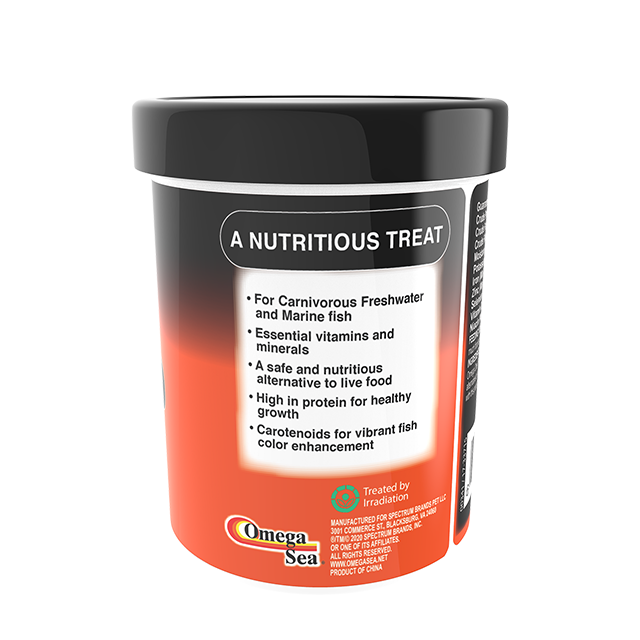 00341 Omega One Freeze Dried Krill 4 oz Back Angle