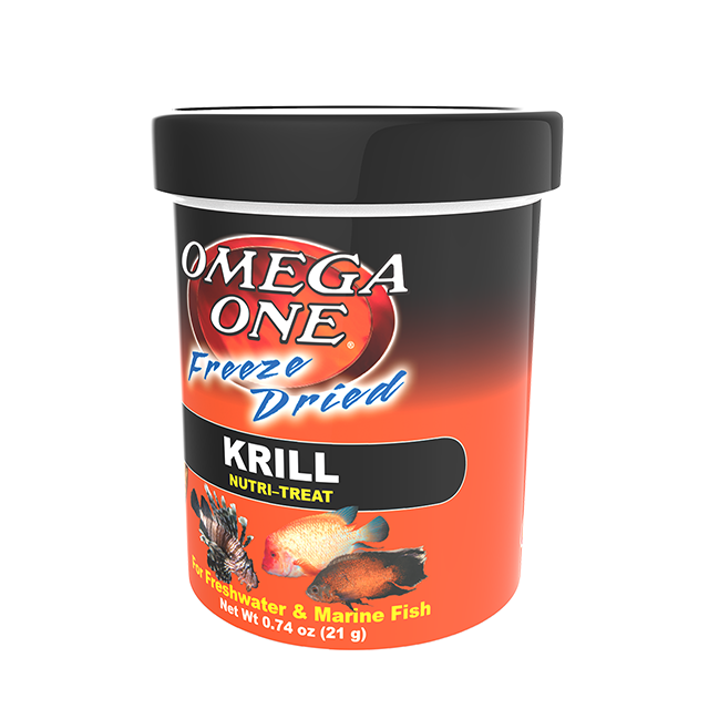 00341 Omega One Freeze Dried Krill 4 oz Front Angle