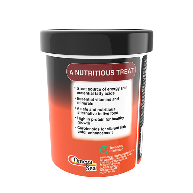 00361 Omega One Freeze Dried Plankton 8.5 oz Back Angle