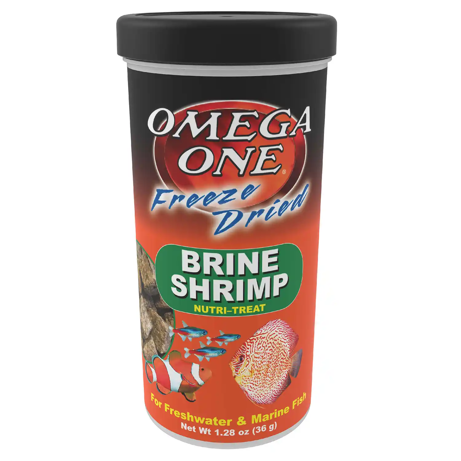 Freeze Dried Brine Shrimp, 1.28 oz Front Render