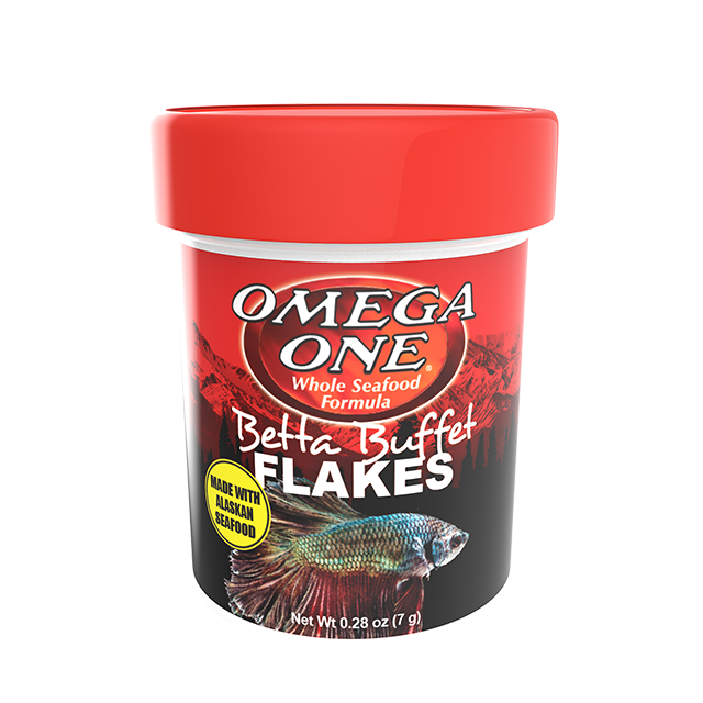 01171 Omega One Betta Buffet Flakes .28 oz Front
