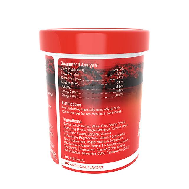 01311 Omega One Freshwater Flakes 1 oz Back Angle