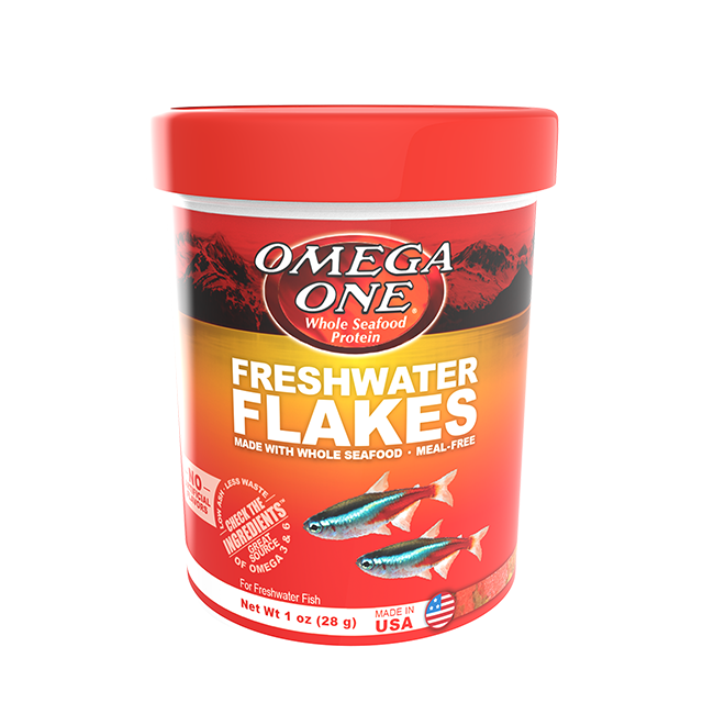 01311 Omega One Freshwater Flakes 1 oz Front