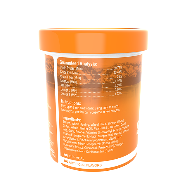 01361 Omega One Goldfish Flakes 1 oz Back Angle