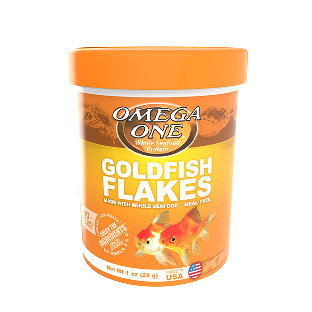 01361 Omega One Goldfish Flakes 1 oz Front