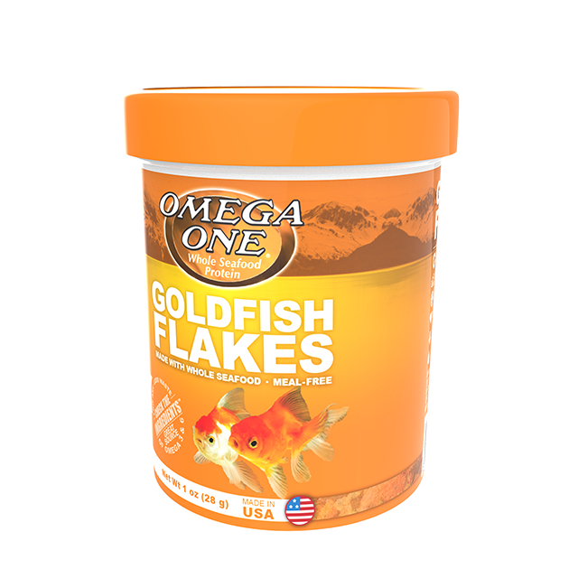 01361 Omega One Goldfish Flakes 1 oz Front Angle
