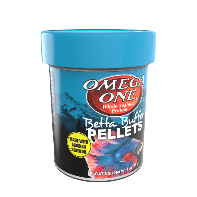 02371 Omega One Betta Buffet Pellet Side Angle