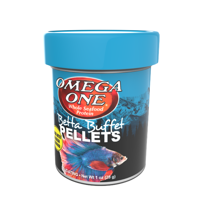 02371 Omega One Betta Buffet Pellet Side Angle
