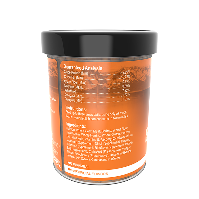 03391 Omega One Catfish Sinking Pellets 4.5 oz Back Angle