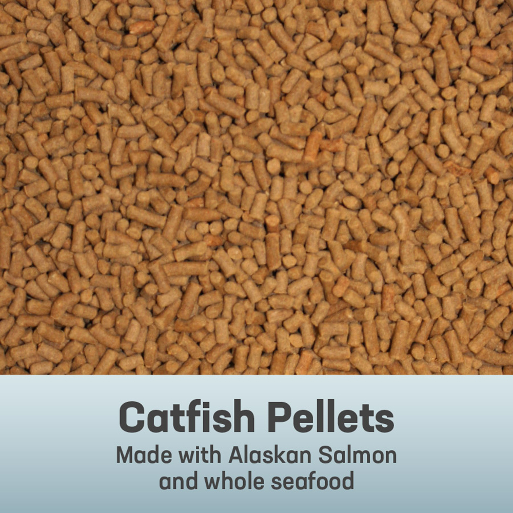 03391 Omega One Catfish Sinking Pellets 4.5 oz Made with Alaskan Salmon and whole seafood - Out of Pack
