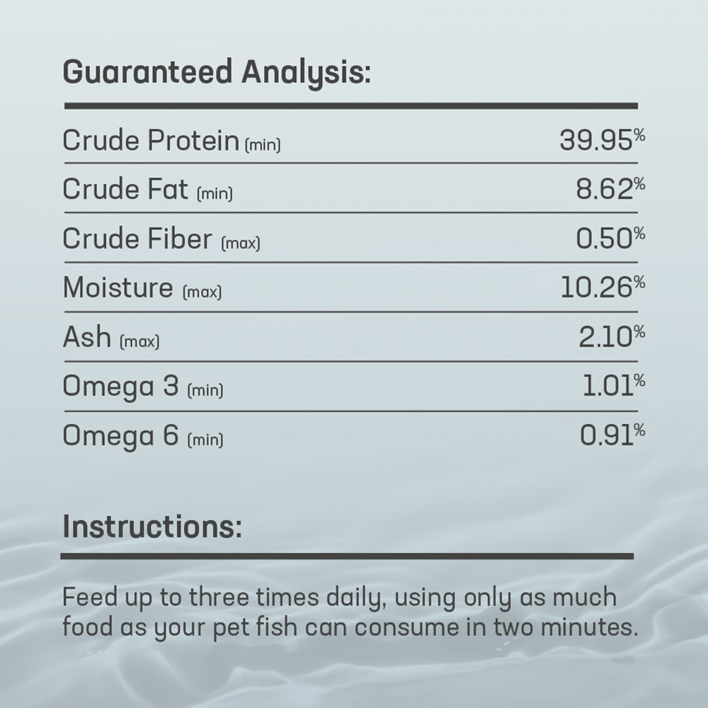 04331 Omega One Large Floating Cichlid Pellets 3 oz Guaranteed Analysis