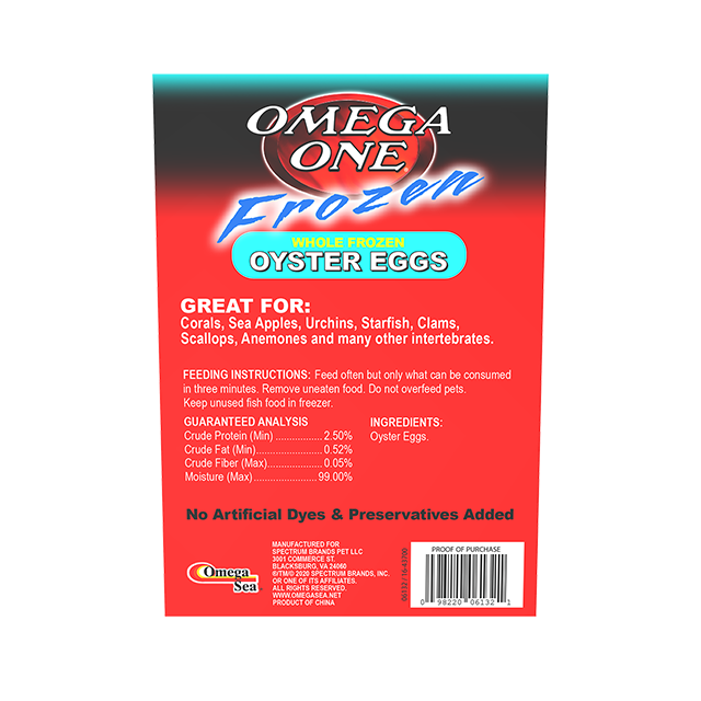 06132 Omega One Frozen Oyster Eggs 3.5 oz Back