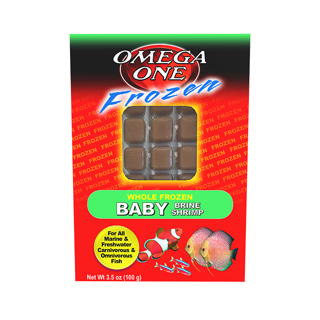 06171 Omega One Frozen Baby Brine Shrimp 3.5 oz Front