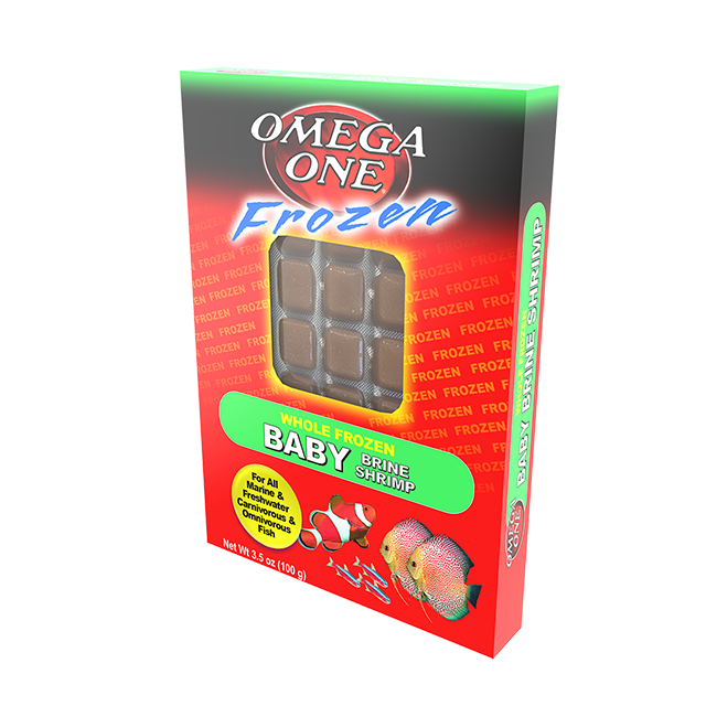06171 Omega One Frozen Baby Brine Shrimp 3.5 oz Front Angle