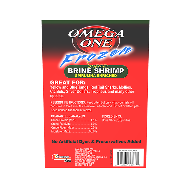 06181 Omega One Frozen Spirulina-Enriched Super Brine Shrimp 3.5 oz Back