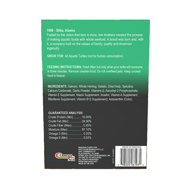 06193 Omega One Frozen Turtle Formula Back