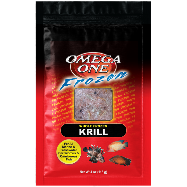 06241 Omega One Frozen Krill 4 oz Flat Pack Front