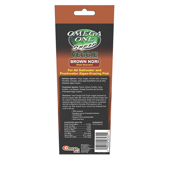 07431 Omega One Super Veggie Brown Nori Seaweed Back