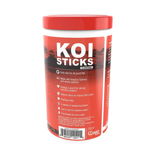 14511 Omega One Floating Koi Sticks 8 oz back