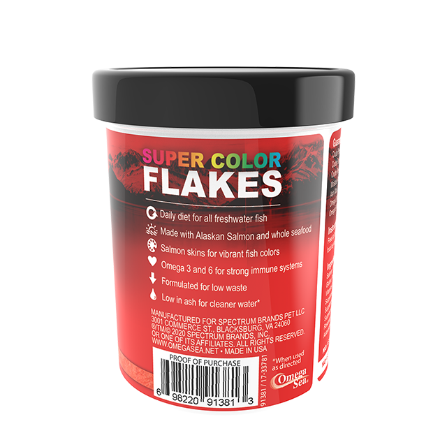 91381 Omega One Super Color Flakes 1 oz Back Angle