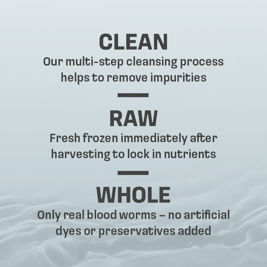 OO-70019 Omega One Premium Frozen Bloodworms, 4 Ounces, 30 Individual Quick-Thaw Pods - Benefits