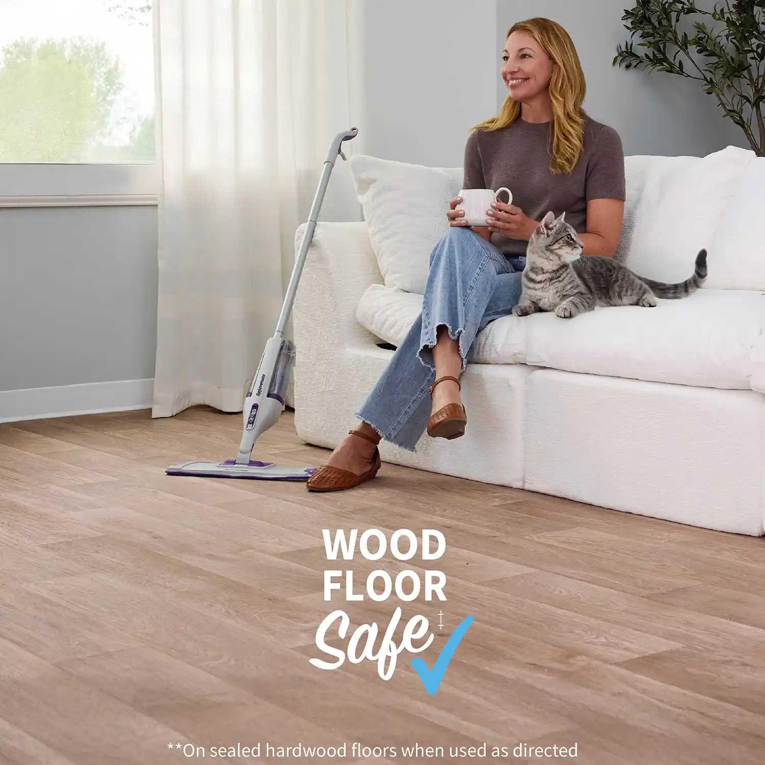 WOOD FLOOR Safe **On sealed hardwood floors when used as directed