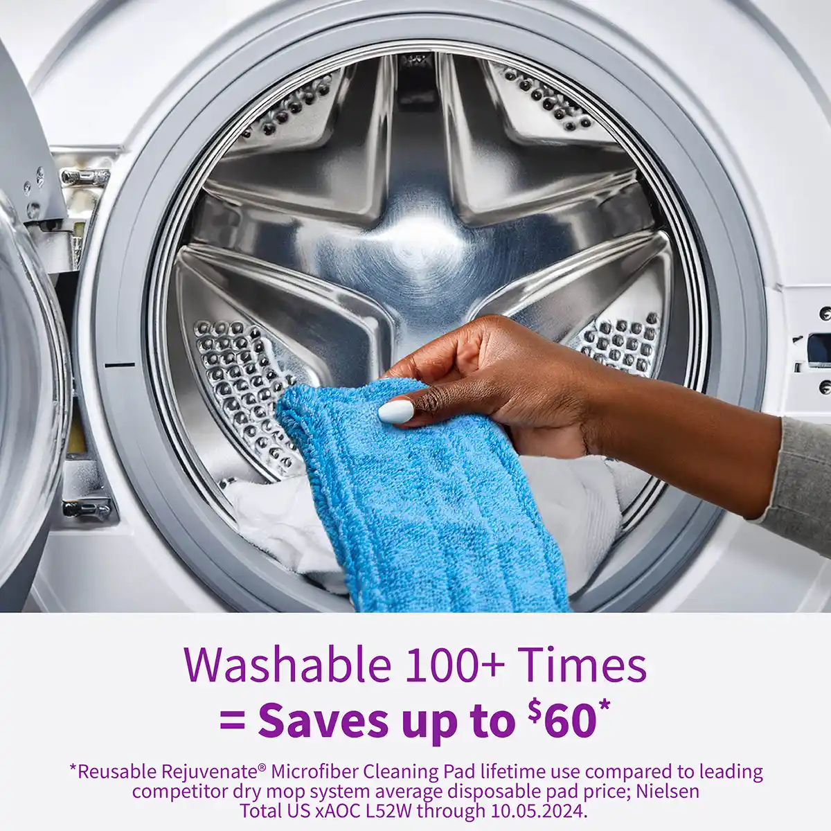 Rejuvenate® Microfiber Sweeper Pads - Washable 100+ Times = Saves up to $60