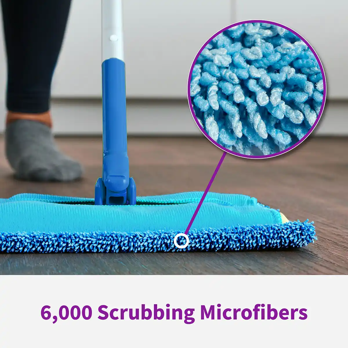 Rejuvenate® Microfiber Sweeper Pads, 6/3 pk (for home centers) - 6,000 Scrubbing Microfibers