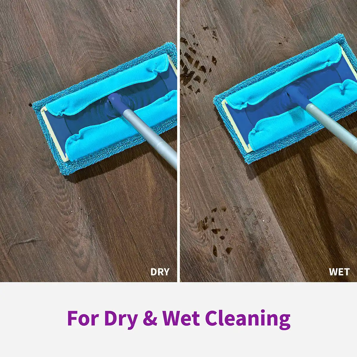 Rejuvenate® Microfiber Sweeper Pads, 6/3 pk (for home centers) - For Dry & Wet Cleaning