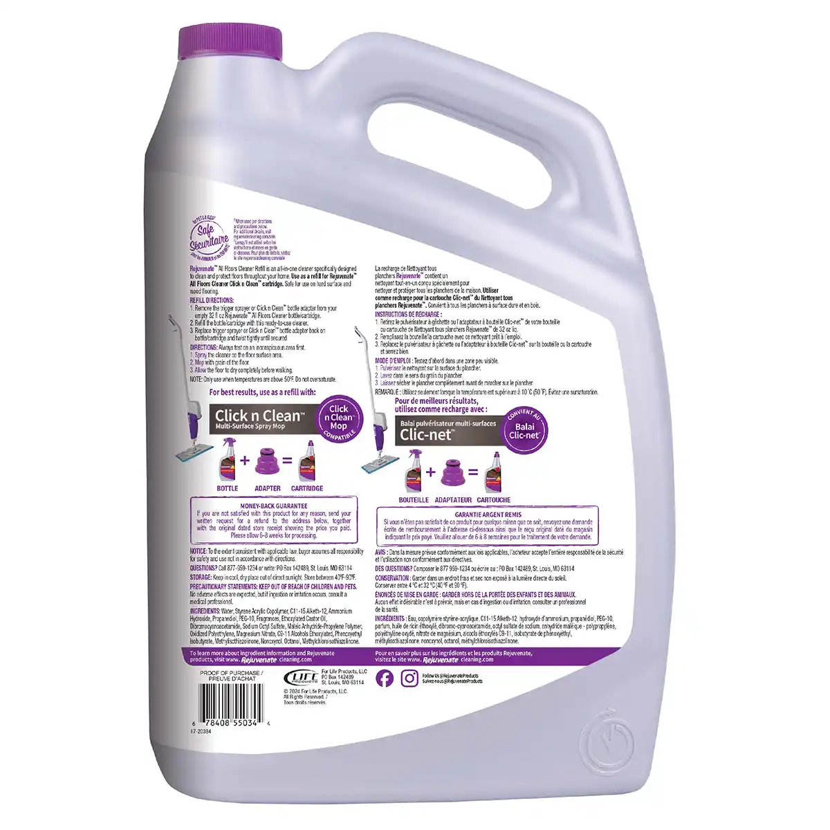 All Floors Cleaner Back 128 oz