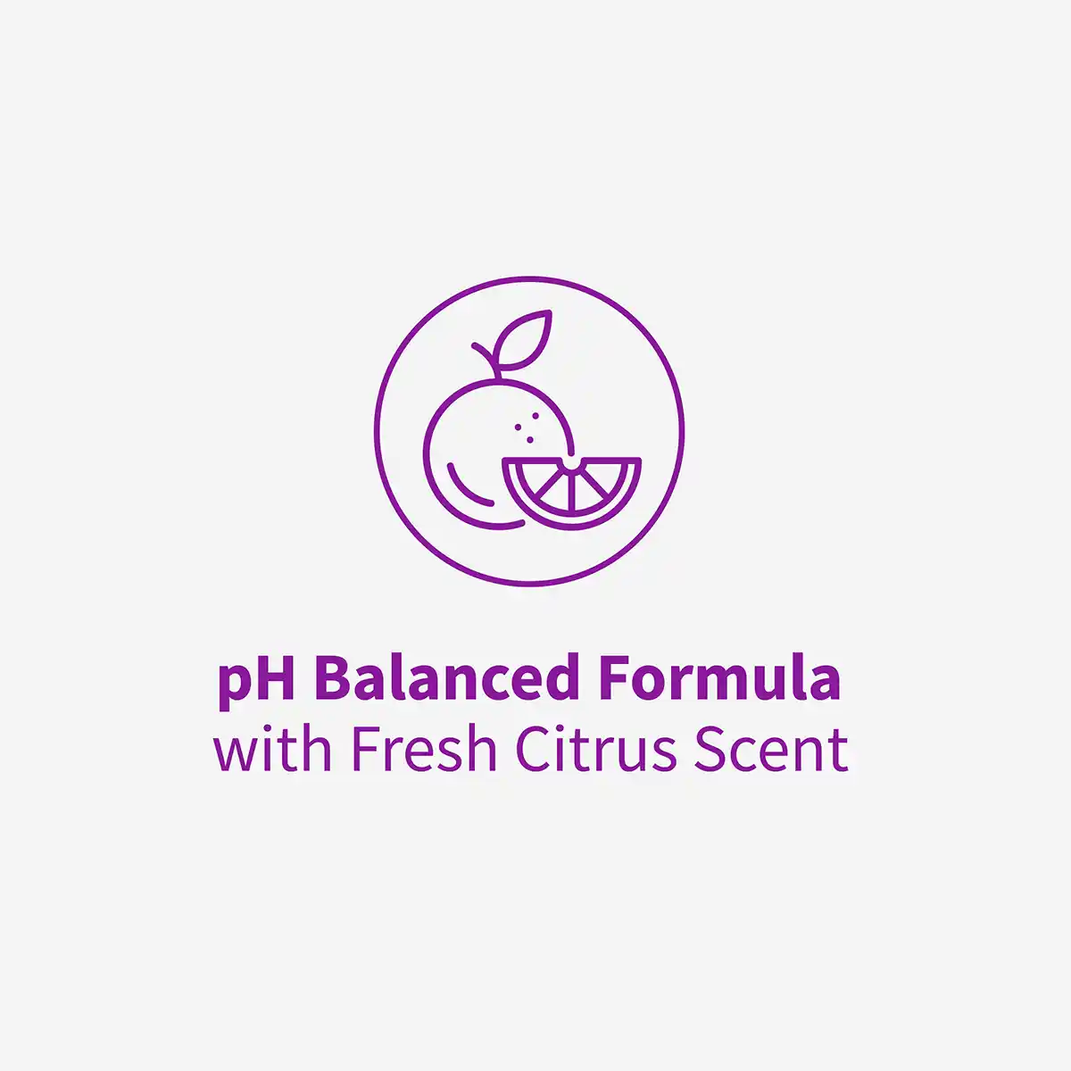 pH Balanced Formula with Fresh Citrus Scent