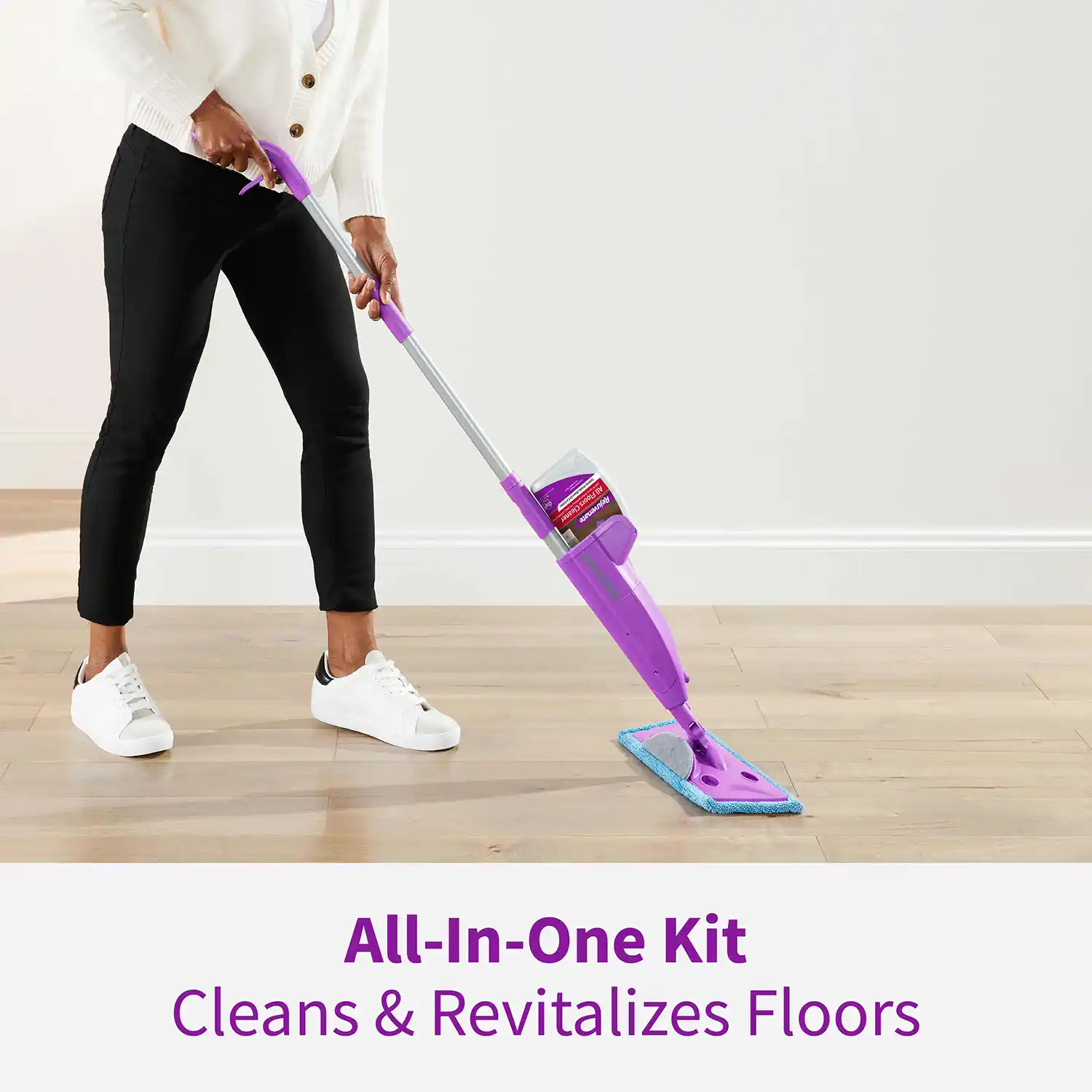 HG-R00293-2 Rejuvenate Click n Clean Multi-Surface Spray Mop All-In-One Kit Cleans And Revitalizes Floors With Reusable Microfiber Pad Washable Up To 100X - All-In-One Kit