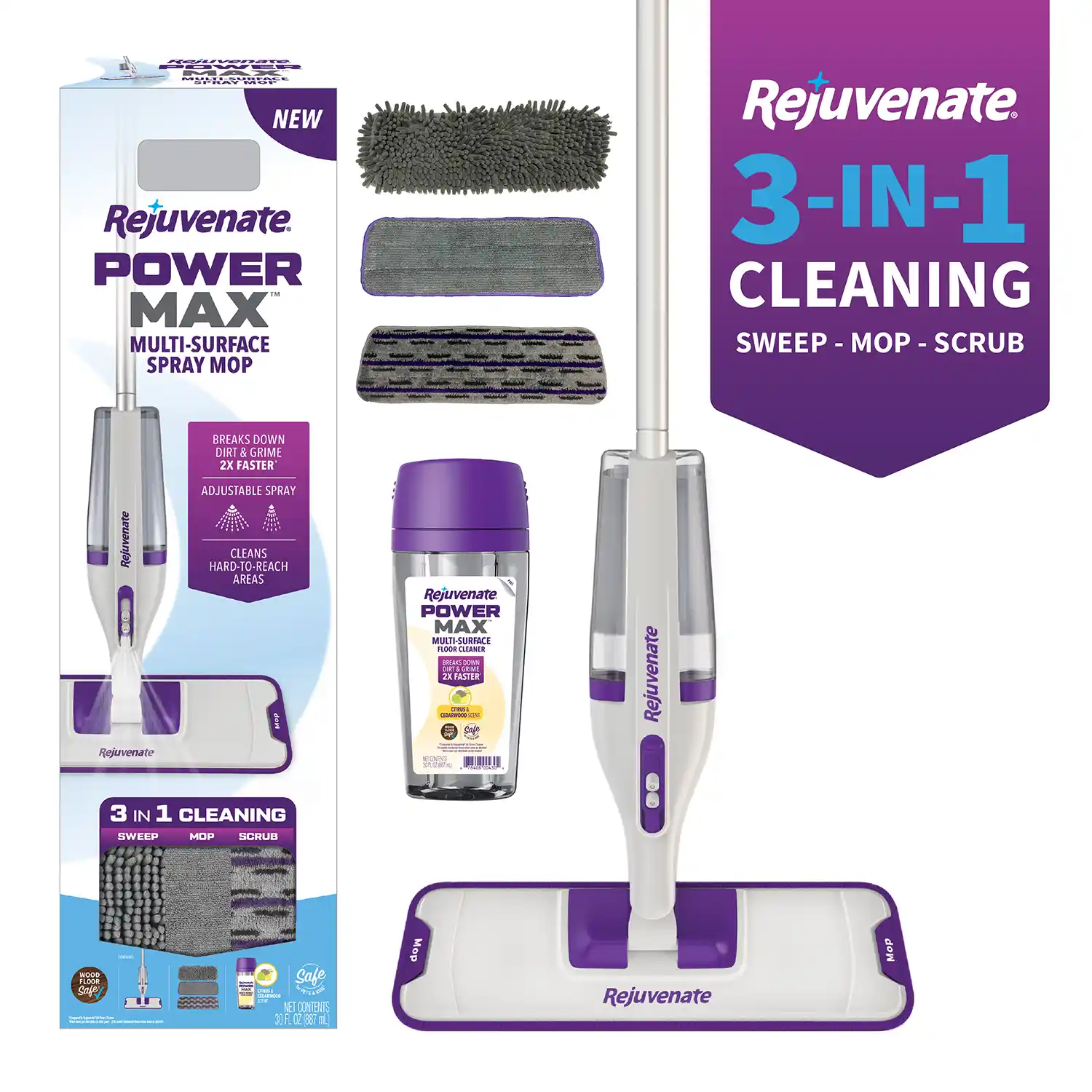 PowerMax™ Multi-Surface Spray Mop Kit Front Render