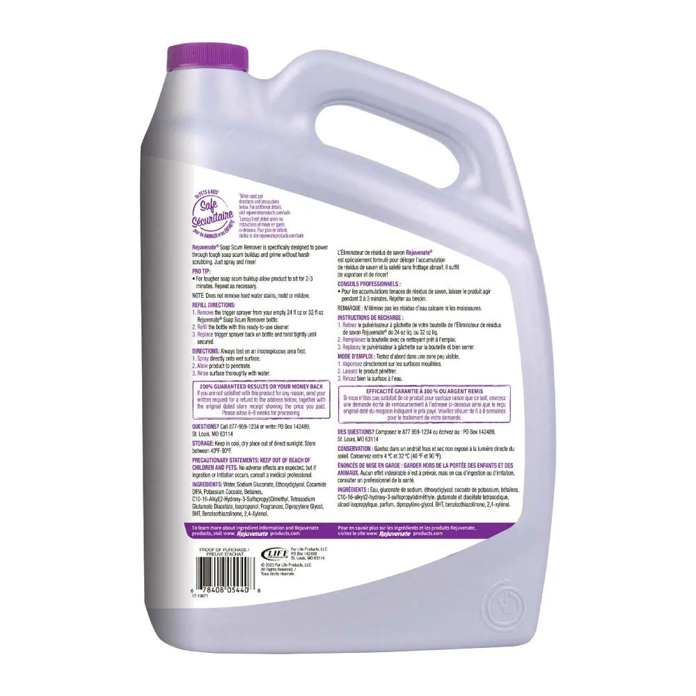 Soap Scum Remover Back