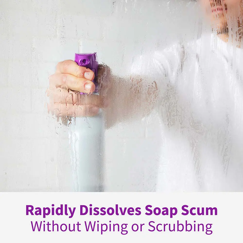 Rapidly Dissolves Soap Scum