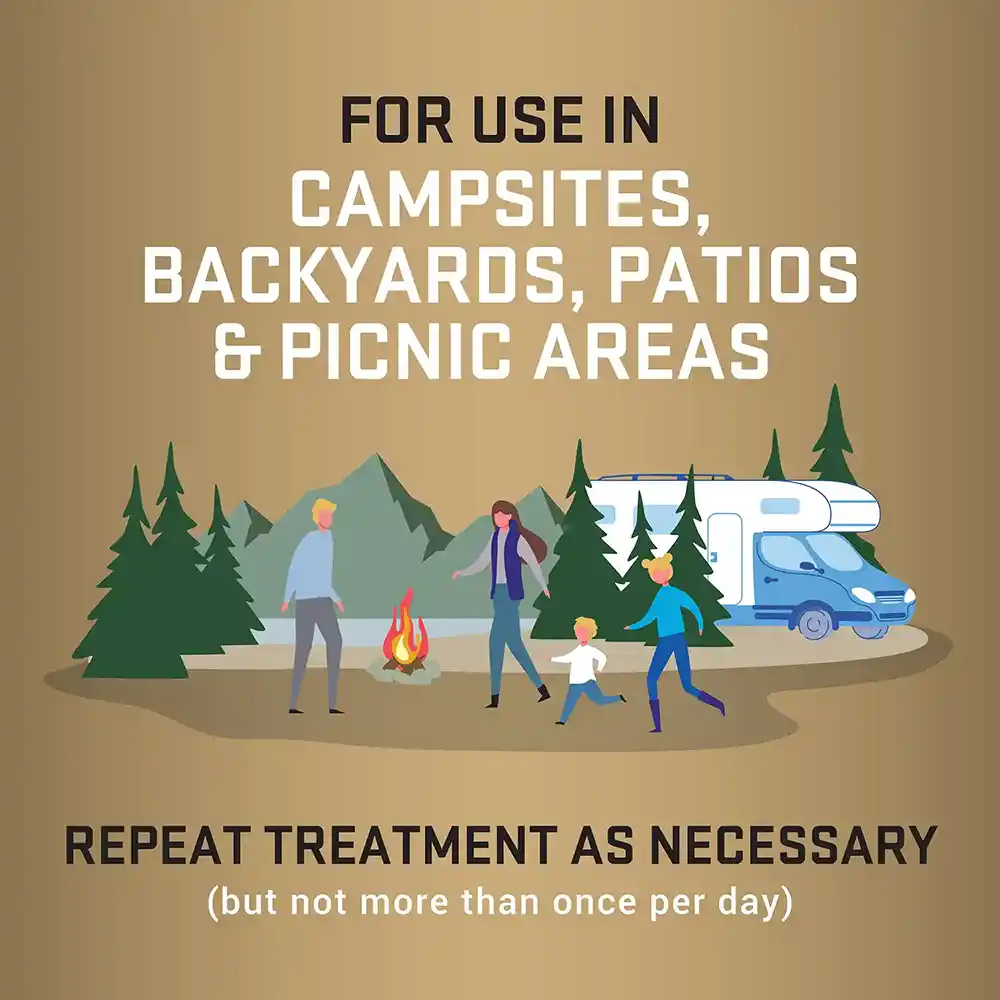 For Use in Campsites, Backyards, Patios and Picnic Areas