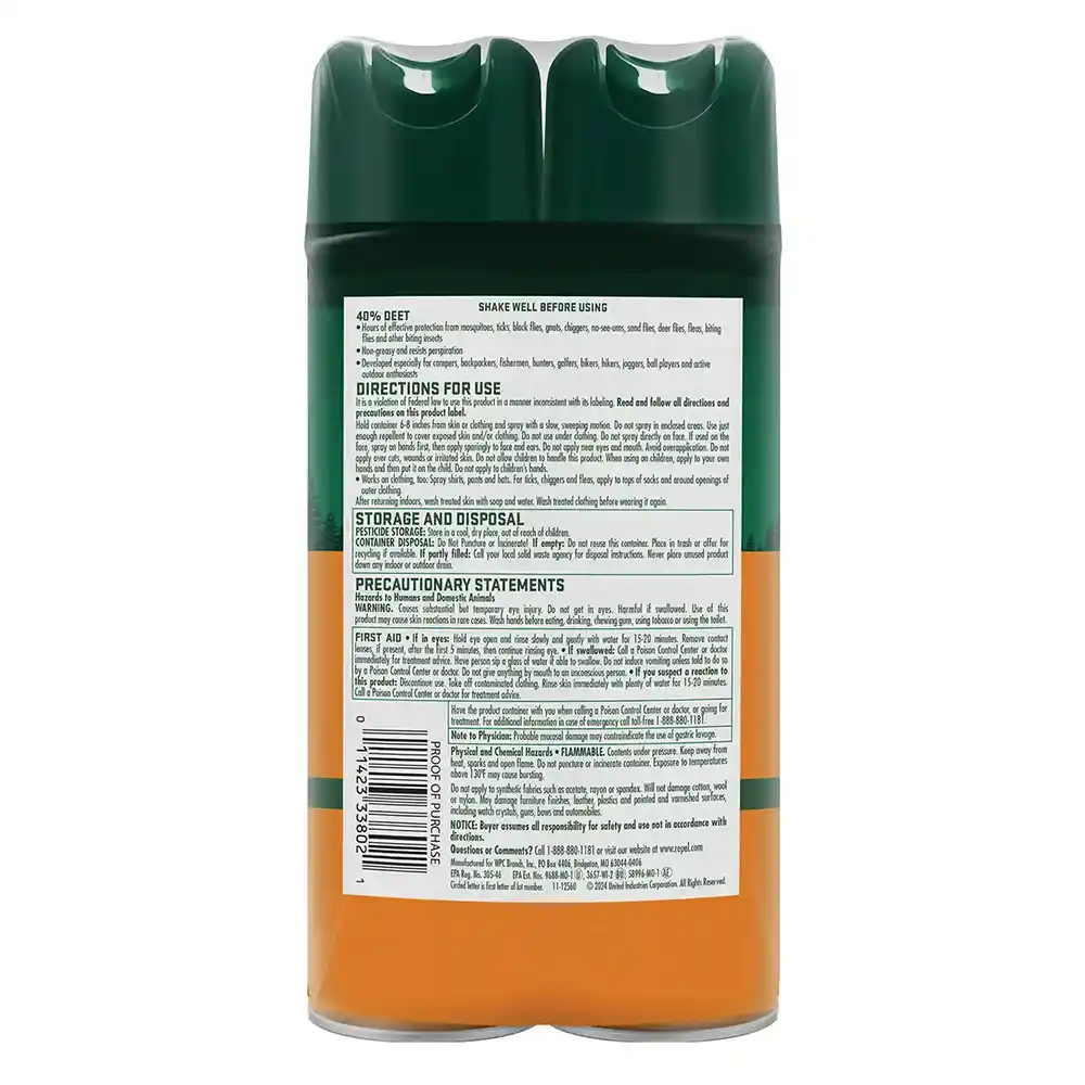 Sportsmen Max Aerosol 6.5 oz (Twin Pack) Back