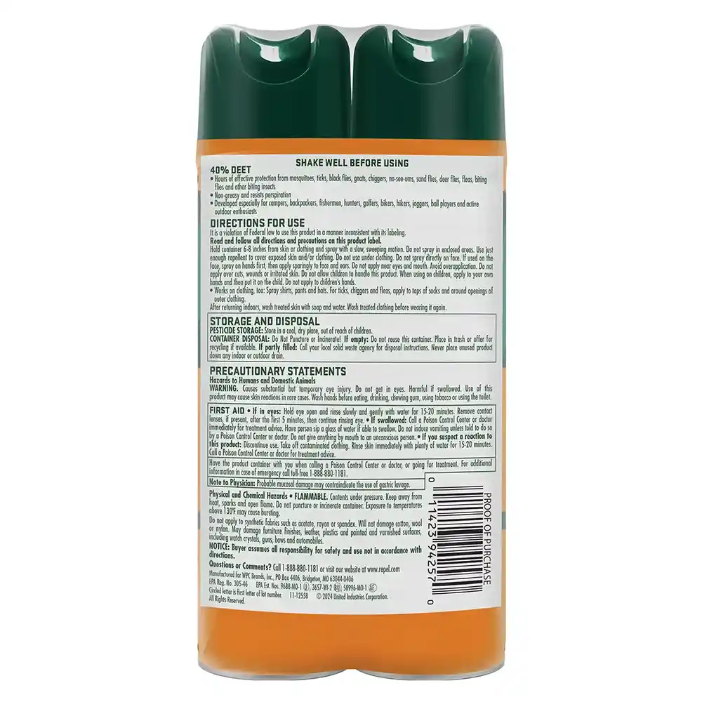 Sportsmen Max Aerosol 25% Bonus 8.125 oz (Twin Pack) Back
