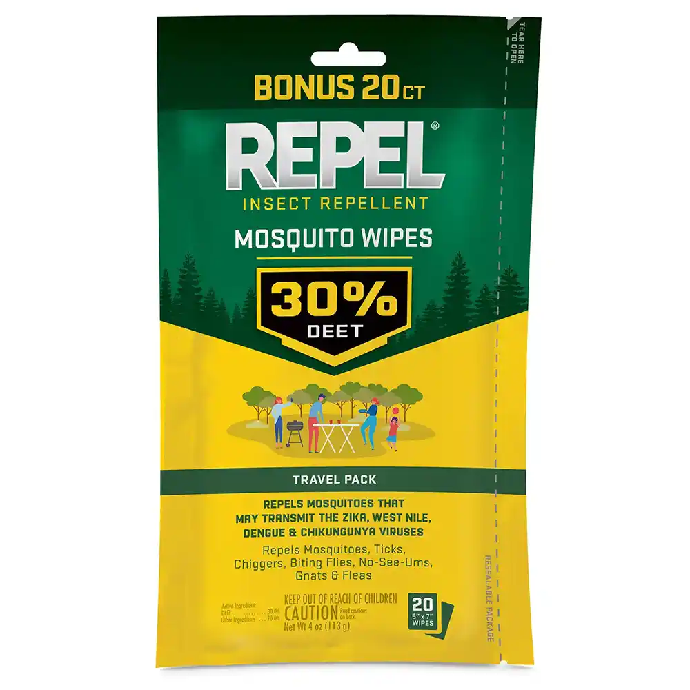 Insect Repellent Wipes 20ct Front