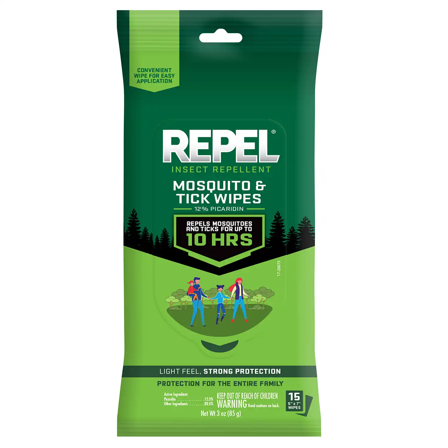 Mosquito & Tick Wipes Front