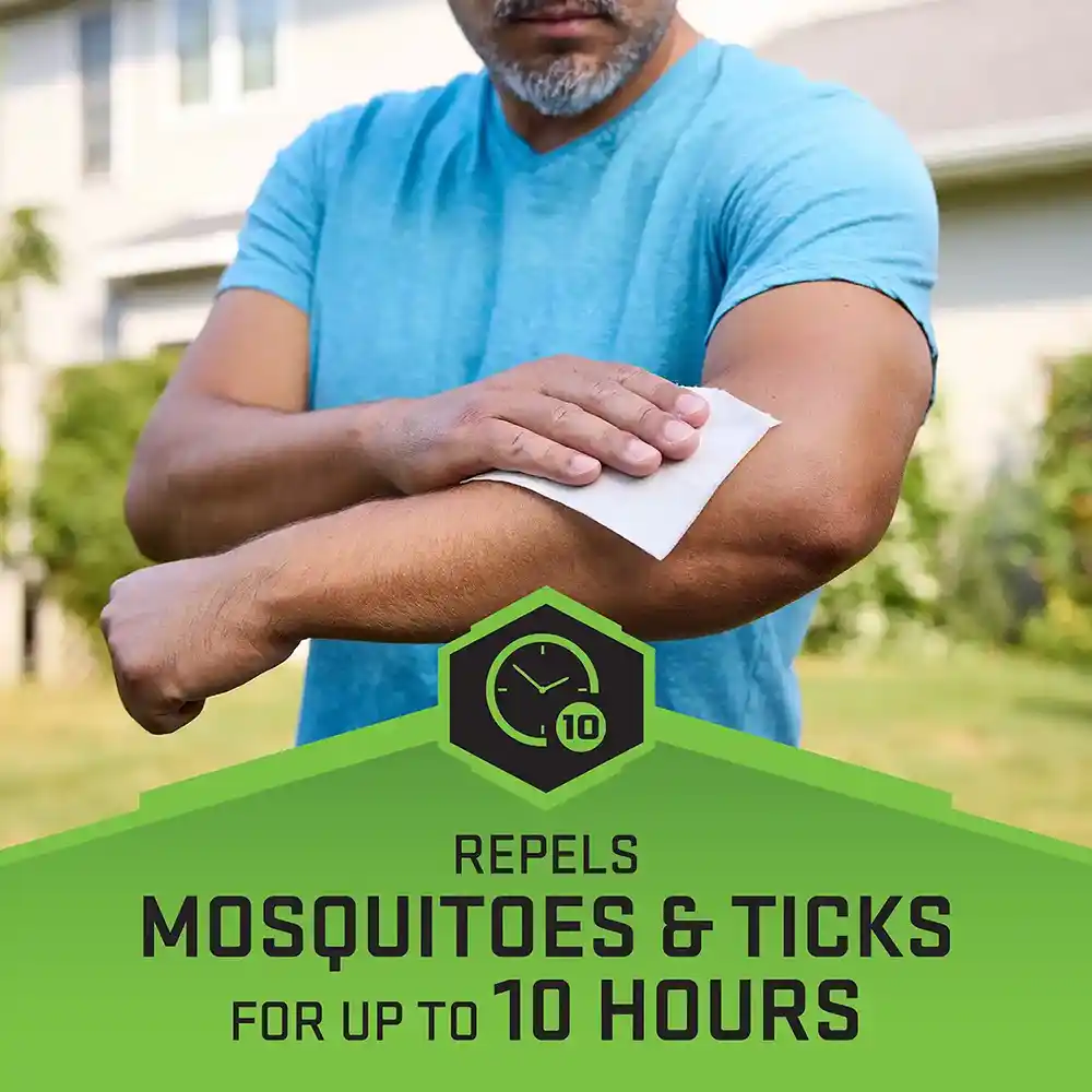 Repels Mosquitoes and Ticks for up to 10 hrs