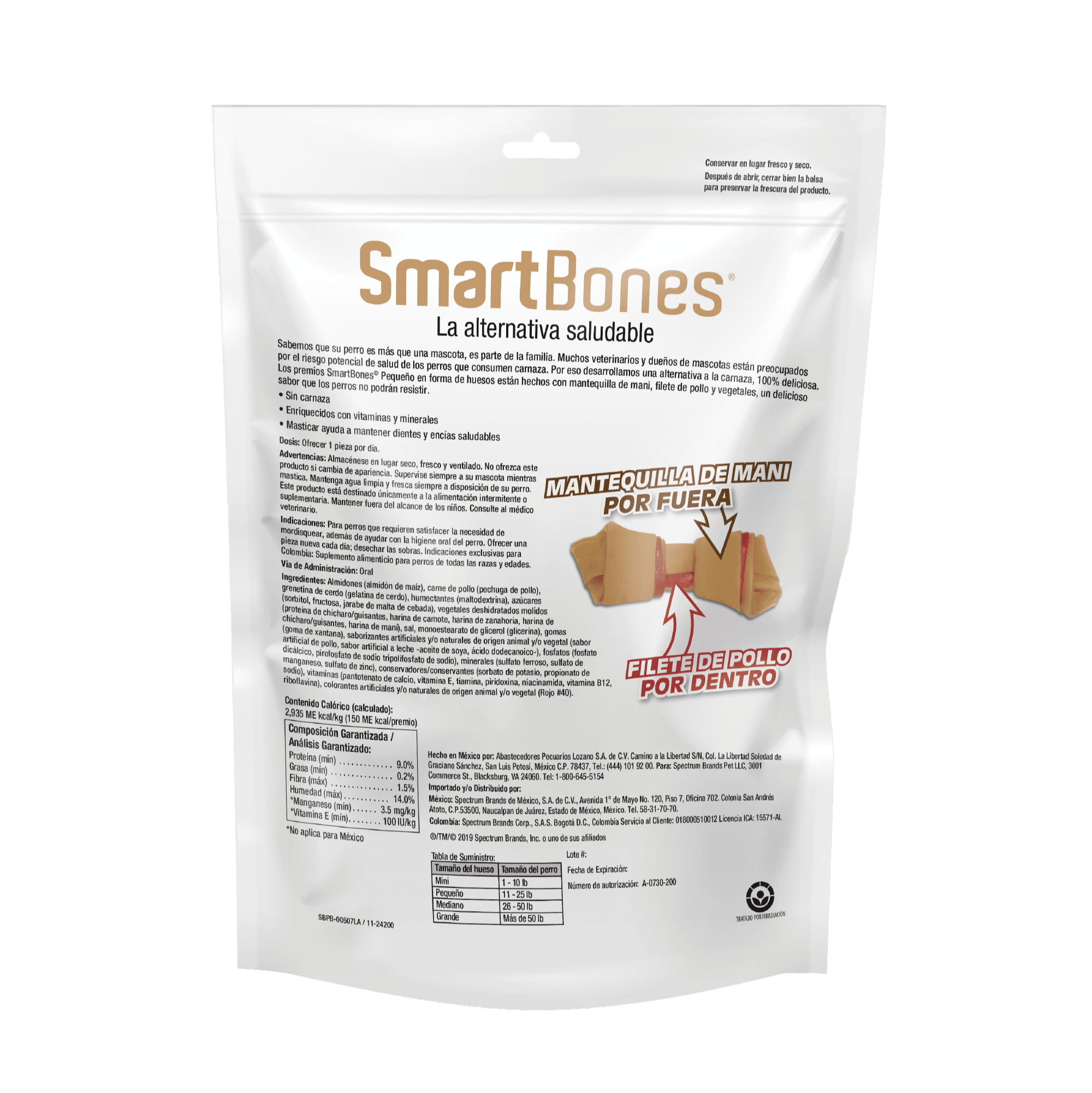 SmartBones Hueso Pequeño Mantequilla de Maní Back