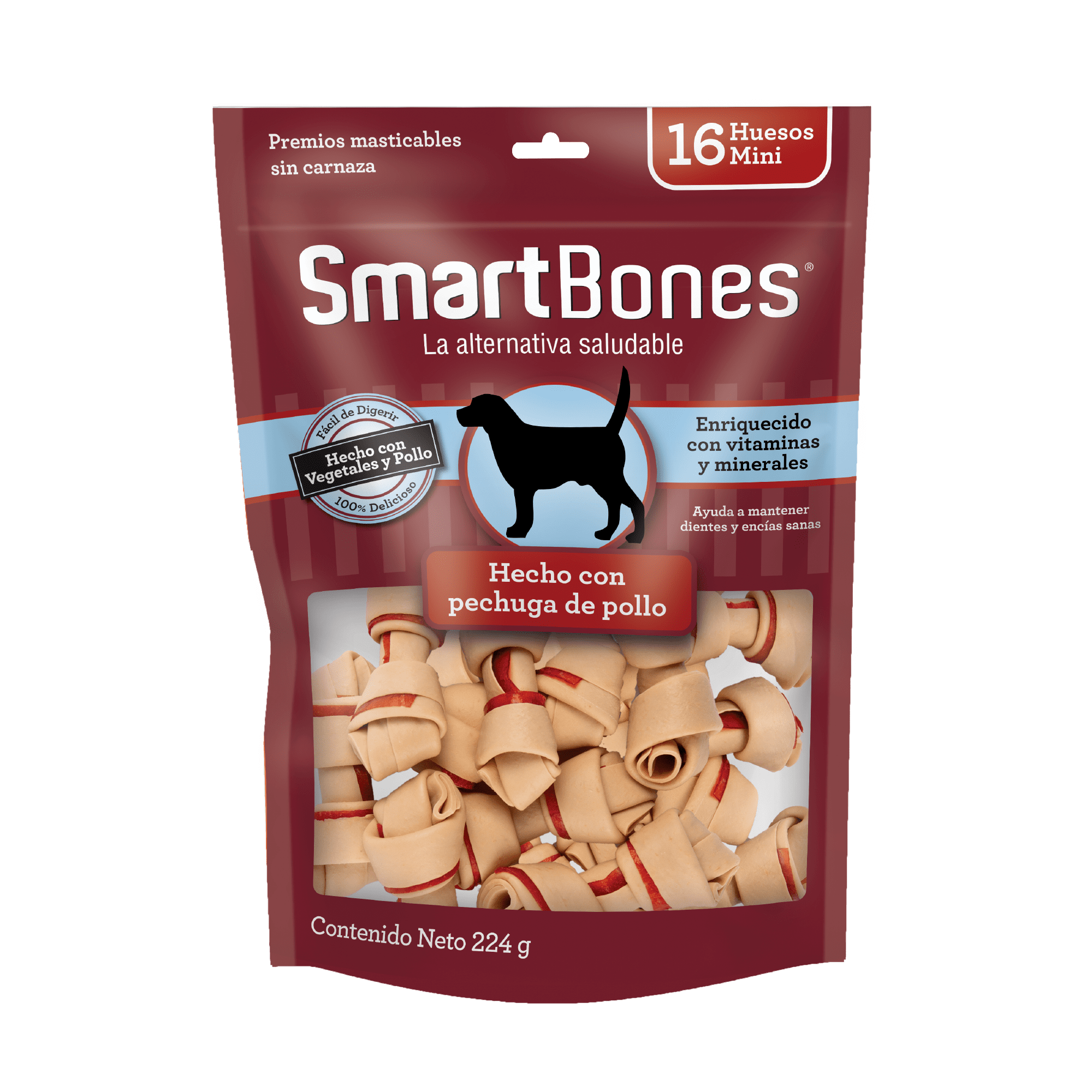 SmartBones Hueso Mini Pollo front
