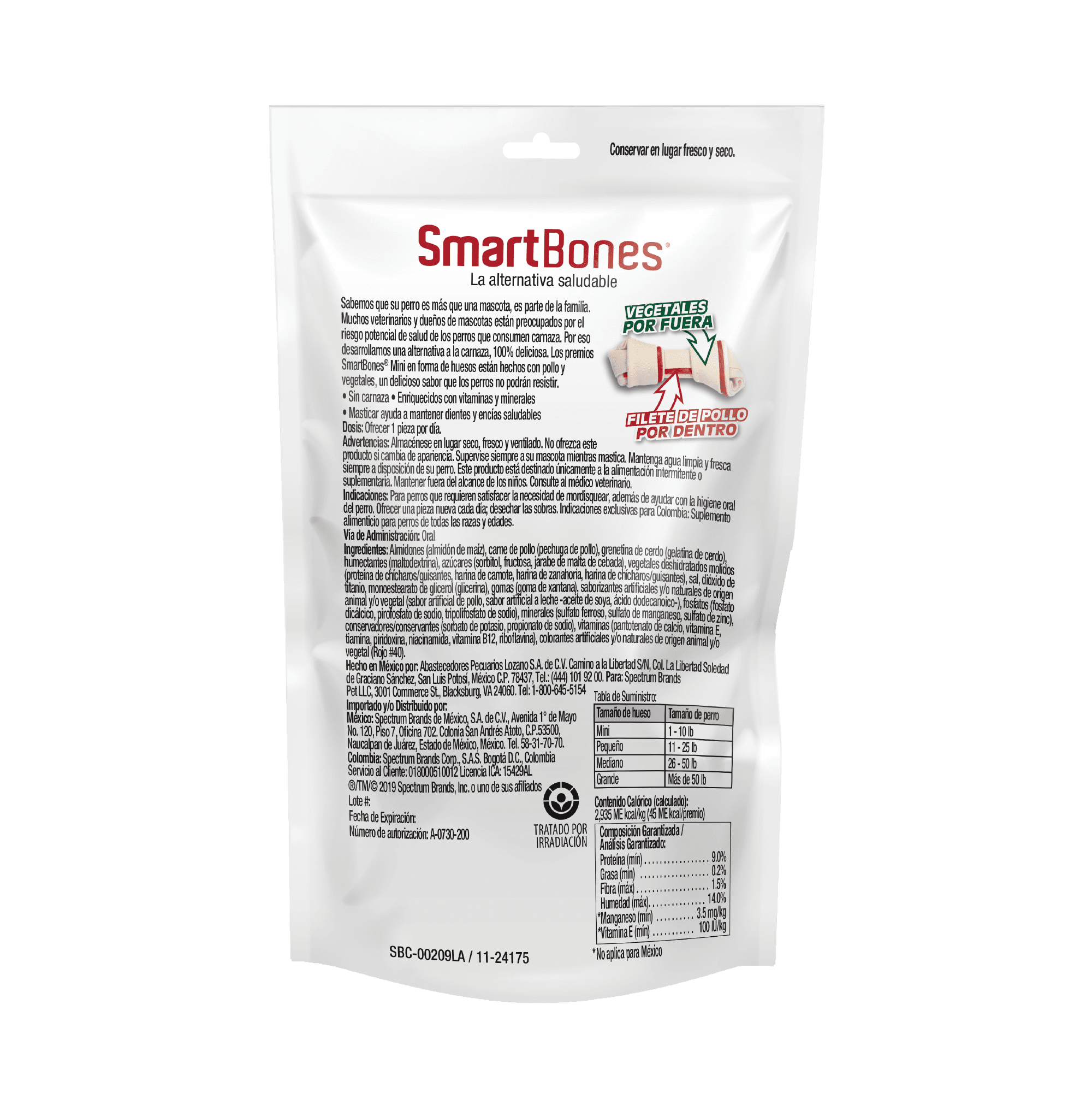 SmartBones Hueso Mini Pollo back