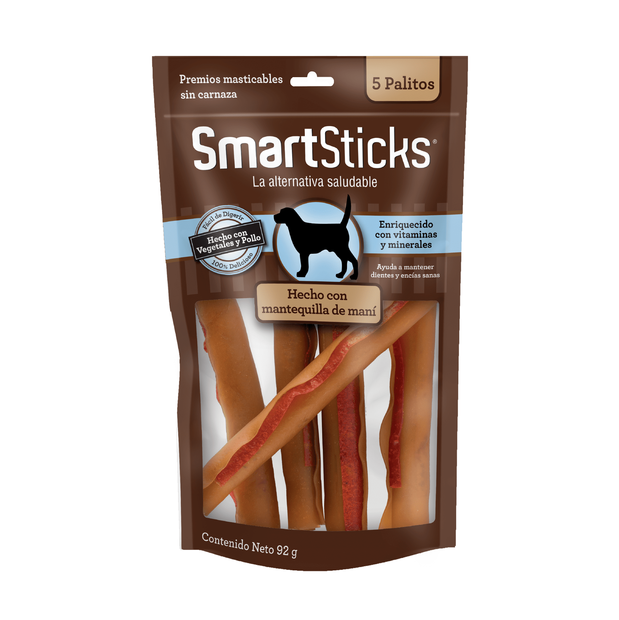 SmartBones Sticks Mantequilla de Maní Front