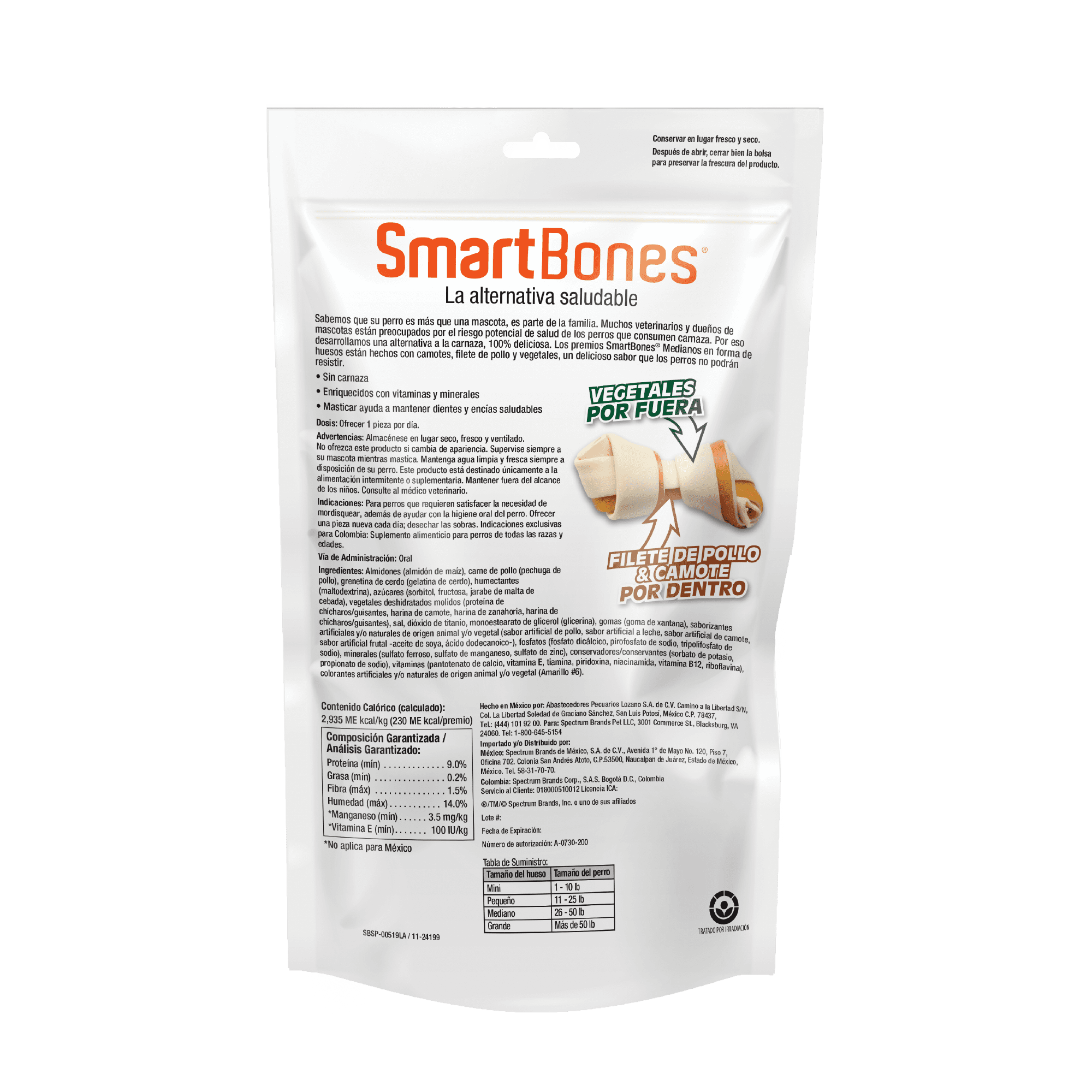 SmartBones Hueso Mediano Camote back