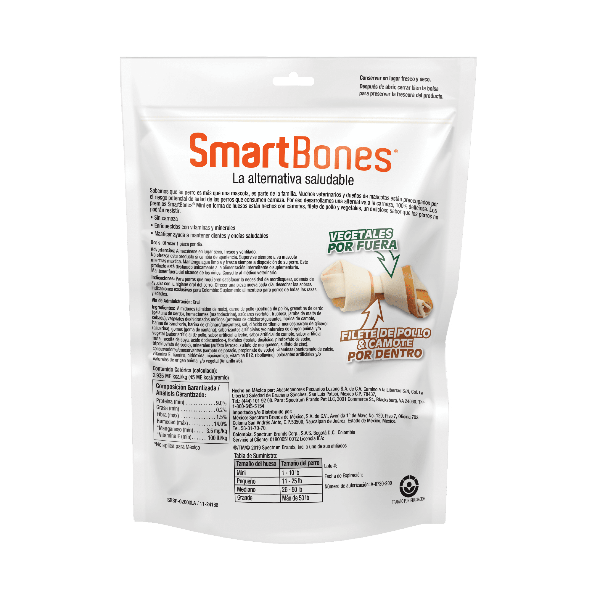 SmartBones Hueso mini Camote back